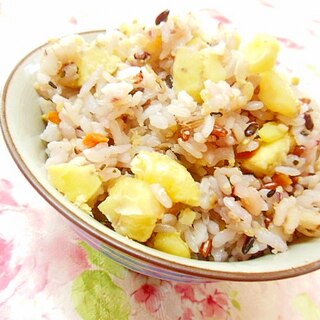 ❤雑穀米の栗ご飯❤